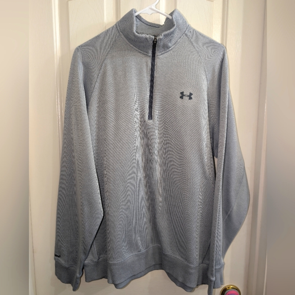 XL Under Armour Gray Storm 1 Performance Pullover